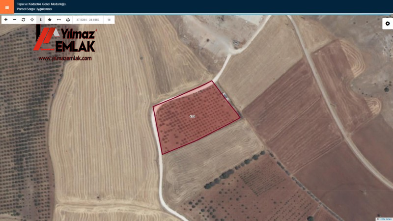 SALKIMBAĞI KÖYÜNDE SATILIK 9600 m² MÜSTAKİL TEK TAPULU TARLA