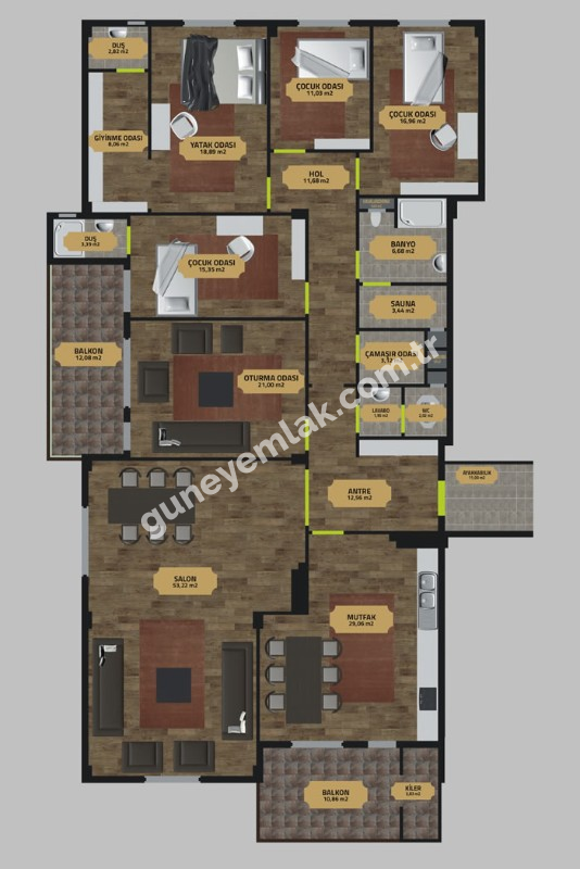 YATAY VİLLA KONSEPTİNDE 5+1 LÜKS DAİRE ????