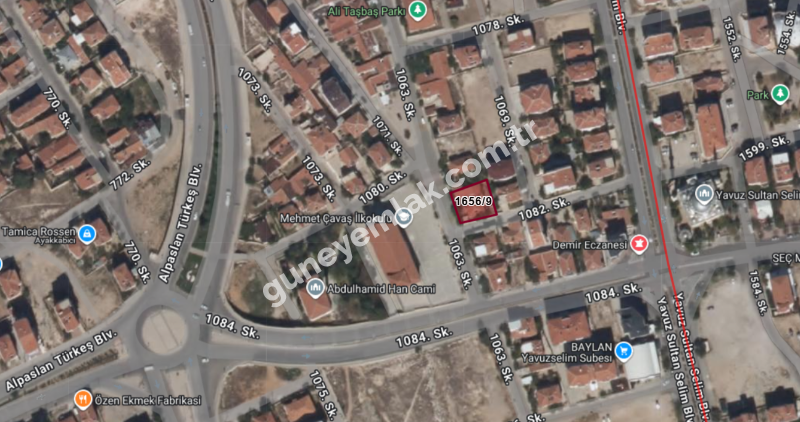 M. ÇAVAŞ OKULU ARKASI SATILIK ARSA