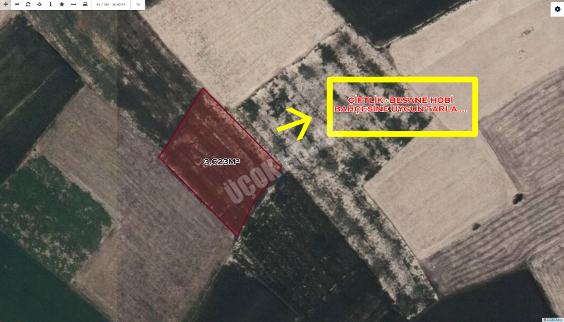 AFYON ÜÇOK EMLAKTAN SÜLÜN MEVKİNDE 3,623M² SATILIK TARLA 