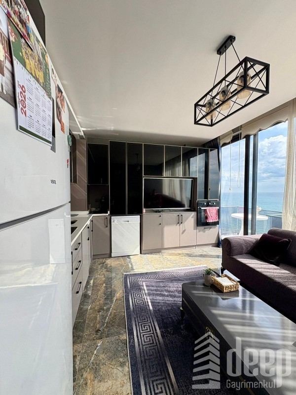 TECE'DE DENİZE SIFIR,  DENİZ MANZARALI 2+1 SATILIK DAİRE