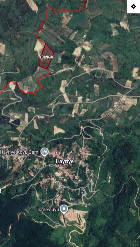 DijitalEmlak'tan Bursa İnegöl Hayriye Köyünde 25.400 m2 Satılık Elma Bahçesi