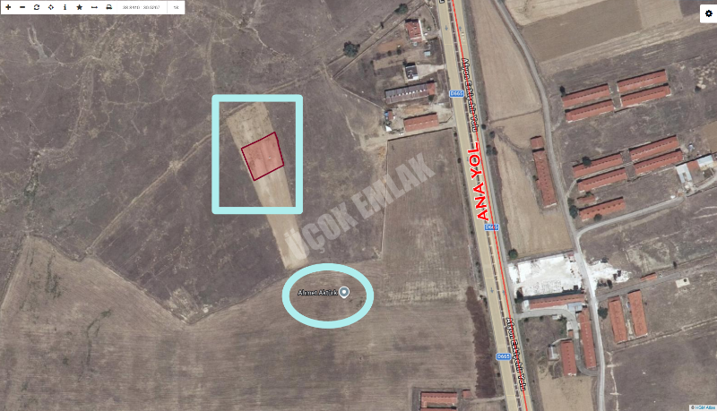 AFYON ÜÇOK EMLAKTAN ÇAYIRBAĞ MEVKİNDE 1,245M² SATILIK ARSA 