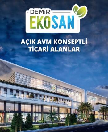 DEMİR EKOSAN SANAYİ SİTESİNDE AVM KONSEPTLİ CADDE CEPHELİ DÜKKAN