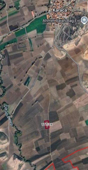 GÜVENAY- ÇORUM MERKEZ KARACA KÖYÜ 4.434 M2 SATILIK TARLA 