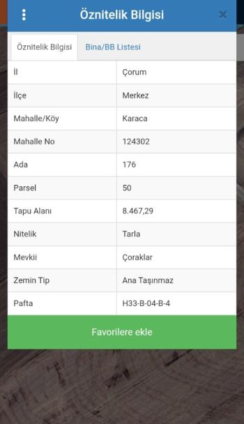 GÜVENAY - ÇORUM MERKEZ KARACA KÖYÜ 8.467 M2 SATILIK TARLA