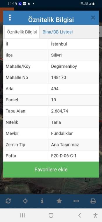 DEĞİRMENKÖYDE KADASRAL YOLA CEPHELİ YATIRIMLIK TARLA 