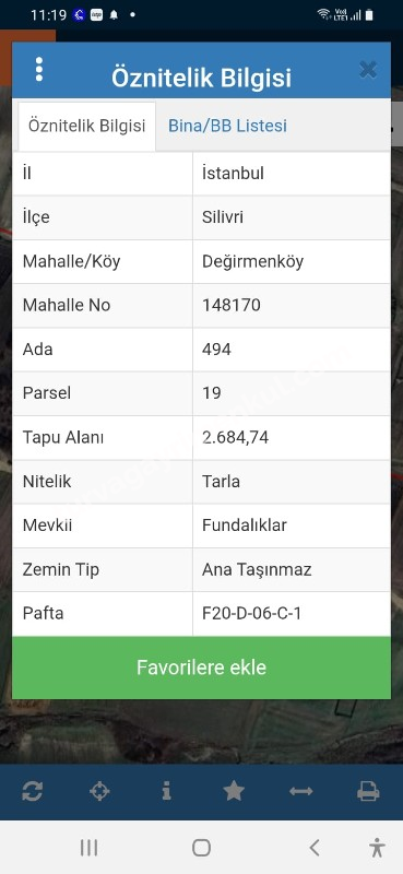 DEĞİRMENKÖYDE KADASRAL YOLA CEPHELİ YATIRIMLIK TARLA 