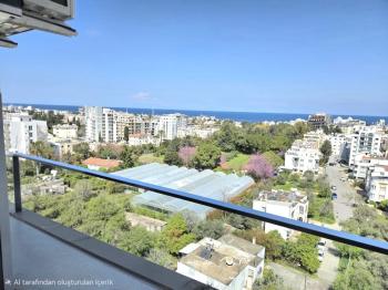 KKTC Girne Merkezde Site İçerisinde Kapanmaz Deniz Manzaralı Satılık 3+1 Türk Malı Daire