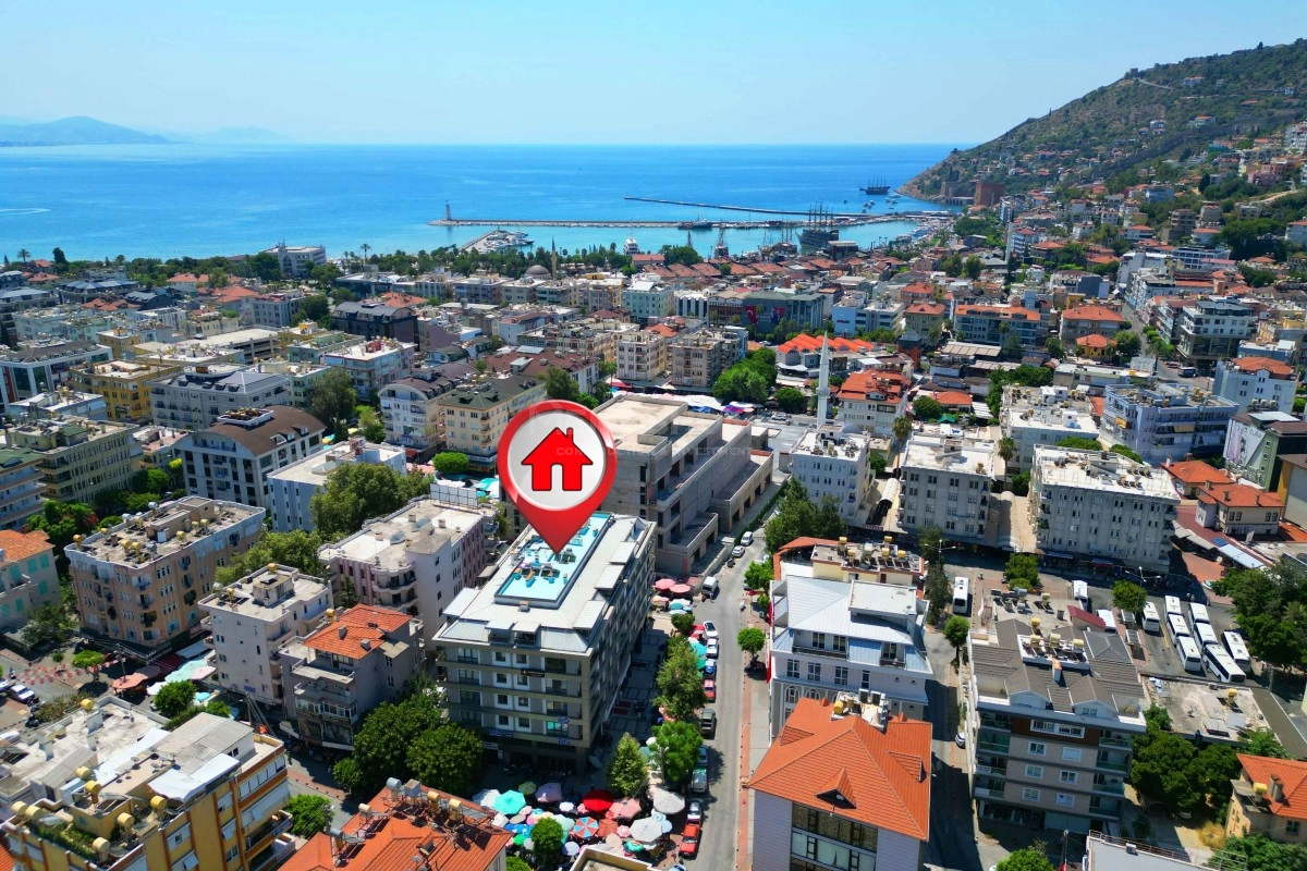 Alanya Merkez 1+1 Eşyalı Satılık