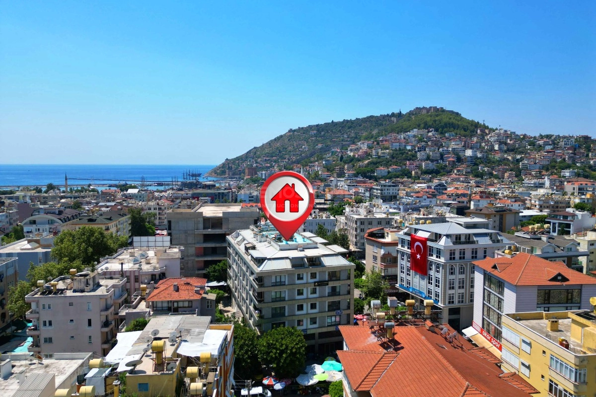 Alanya Merkez 1+1 Eşyalı Satılık