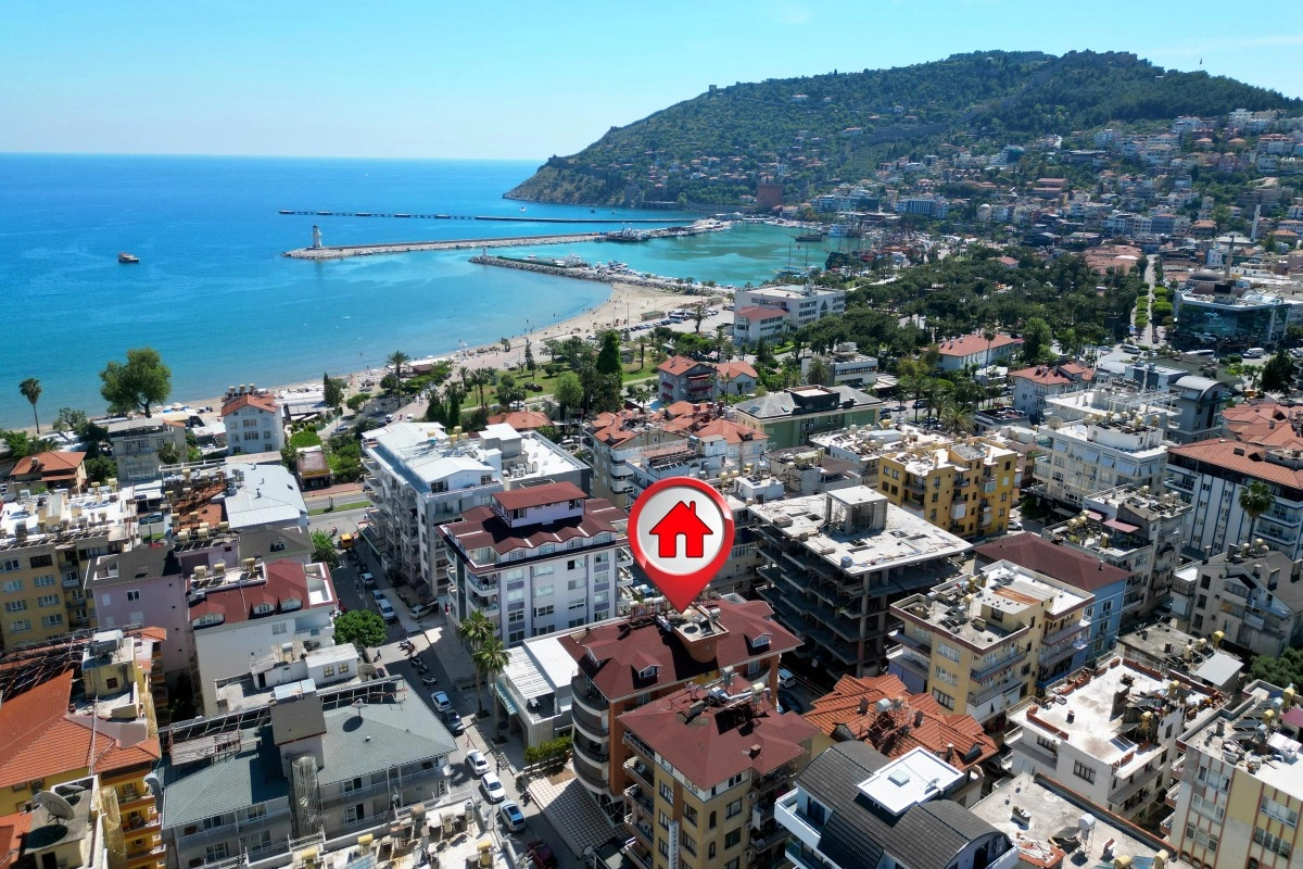 Center 3+1 Duplex Sea View Apartment