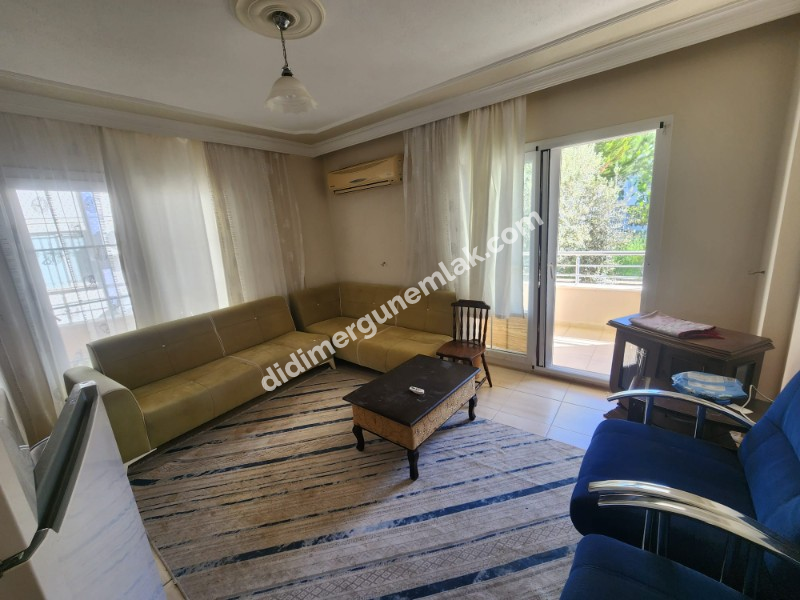 DİDİM ALTINKUM MAHALLESİ' NDE DENİZE YÜRÜME MESAFESİNDE 4 BALKONLU-PARK CEPHELİ  EŞYALI 2+1 SATILIK DAİRE