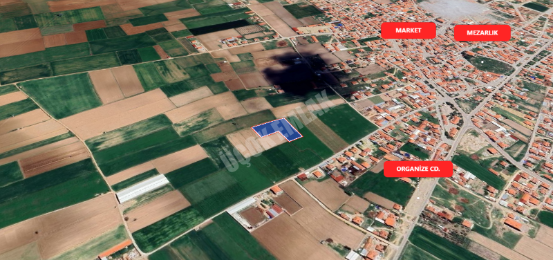 AFYON ÜÇOK EMLAKTAN SUSUZ - OSMANLI MEVKİNDE 5.000M² SATILIK TARLA 