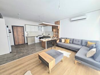 KKTC Girne Lapta'da Site İçerisinde Satılık 1+1 Yeni Eşyalı ve Kiracılı Daire