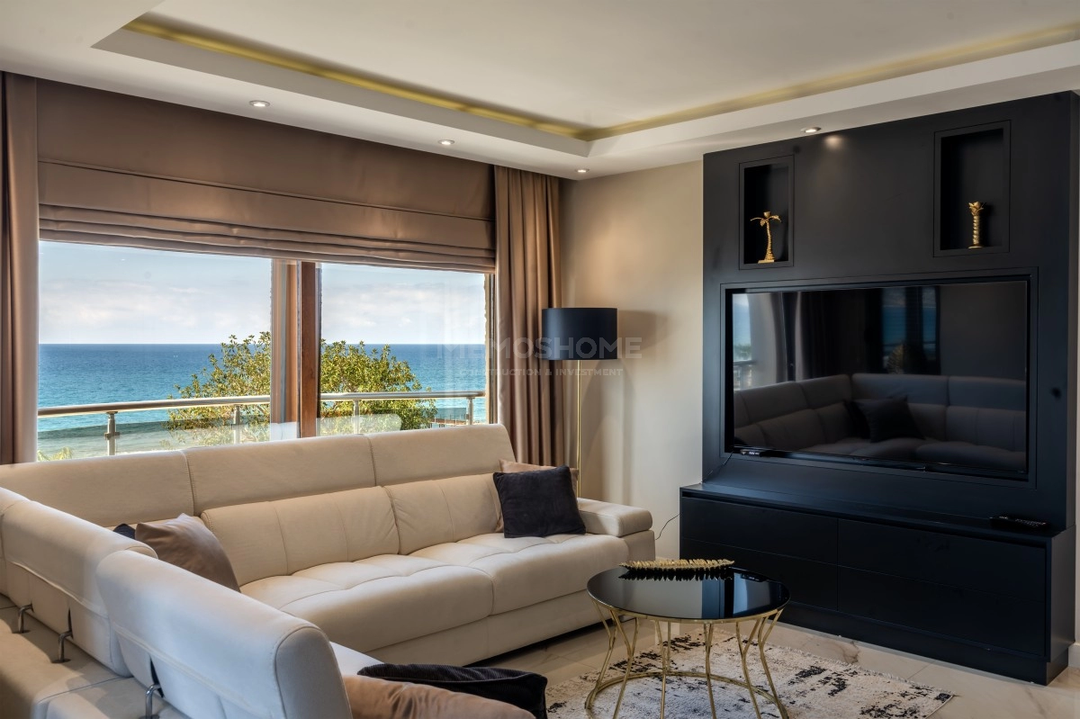 Oba Seafront | Full Sea View 3+1 Apartment