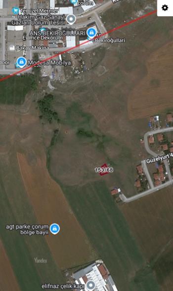 GÜVENAY - ÇORUM GÜZELYURT TA TEK TAPU 250 M² SATILIK ARSA 