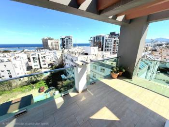 KKTC Girne Merkezde Muhteşem Manzaralı Ultra Lüks Kiralık 3+1 Eşyalı Penthouse