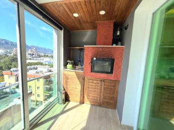 KKTC Girne Merkezde Muhteşem Manzaralı Ultra Lüks Kiralık 3+1 Eşyalı Penthouse
