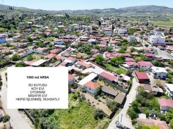 Didim Akyeniköy'de Satılık 1000m2 Arsa ve Ruhsatlı Köy Evi - Ege Emlak Didim
