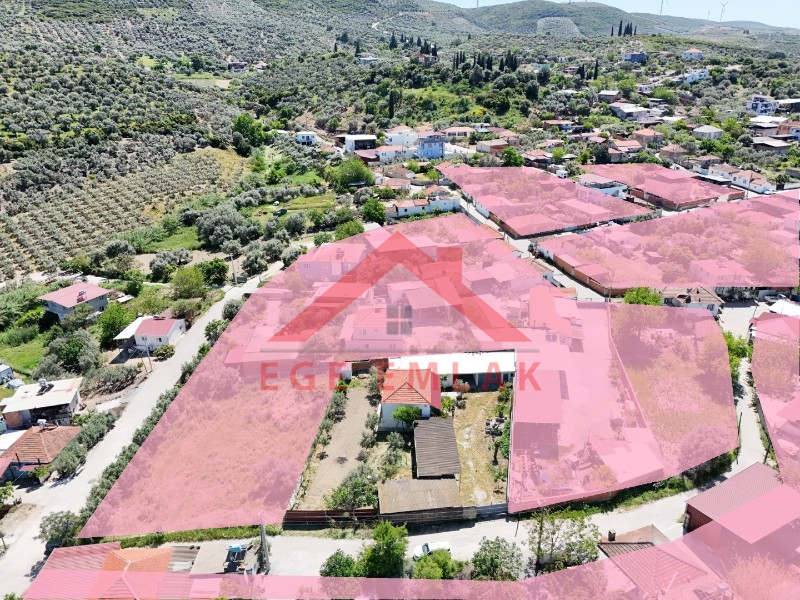 Didim Akyeniköy'de Satılık 1000m2 Arsa ve Ruhsatlı Köy Evi - Ege Emlak Didim
