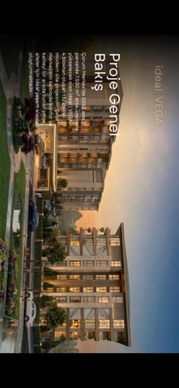 GÜVENAY - ÇORUM İNÖNÜ CADDESİ ARKASI İDEAL VEGA PROJEDEN SATILIK LÜKS DAİRELER