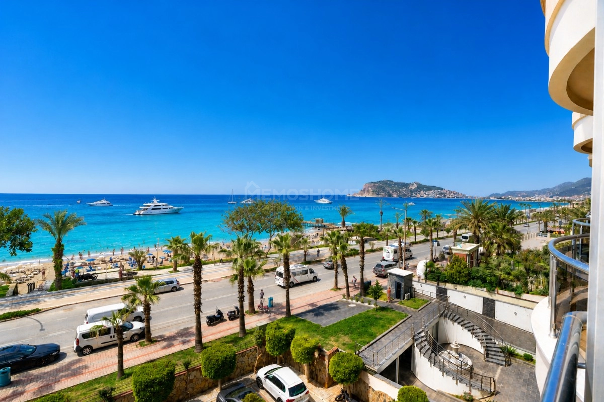 Oba Seafront | Full Sea View 3+1 Apartment