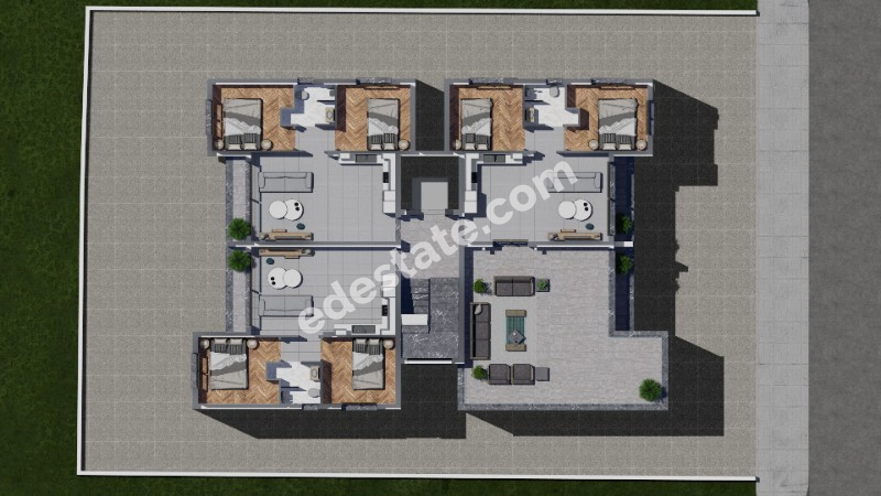 Lefkoşa Ortaköy Bölgesinde Satılık 2+1 PENTHOUSE