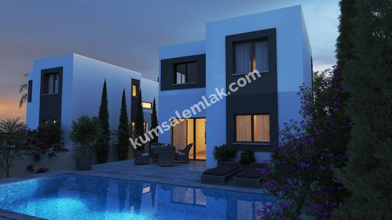 KANLIKÖY'DE TÜRK MALI HAVUZ OPSİYONLU LÜKS VİLLALAR 