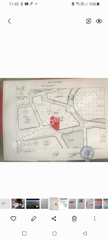MUDANYA ALTINKUM DENİZ MANZARALI 2 KAT VİLLA İMARLI 710 M2 ARSA