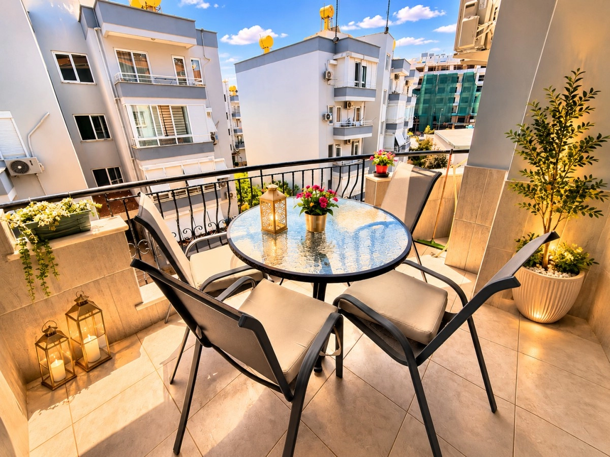Poolside 2+1 Apartment In Obagöl