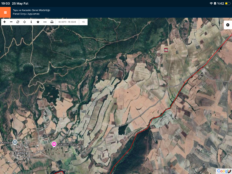 DijitalEmlak'tan Karacabey Çamlıca'da Satılık 2.800 m2 Yatırmlık Kıymetli Arazi.