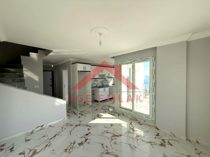 Didim Akbükde Satılık Deniz Manzaralı 3+1 Dubleks Daire