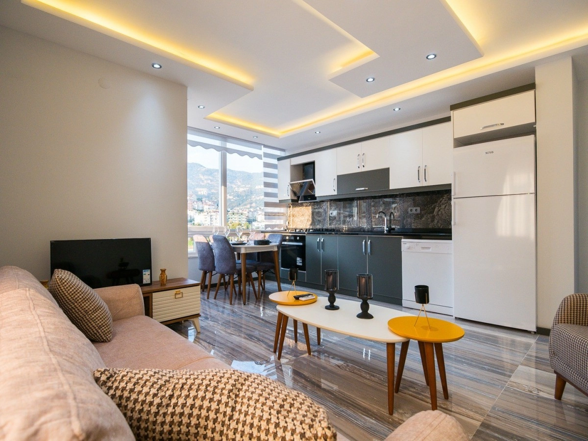 Möblierte 1+1 Wohnung Alanya Zentrum