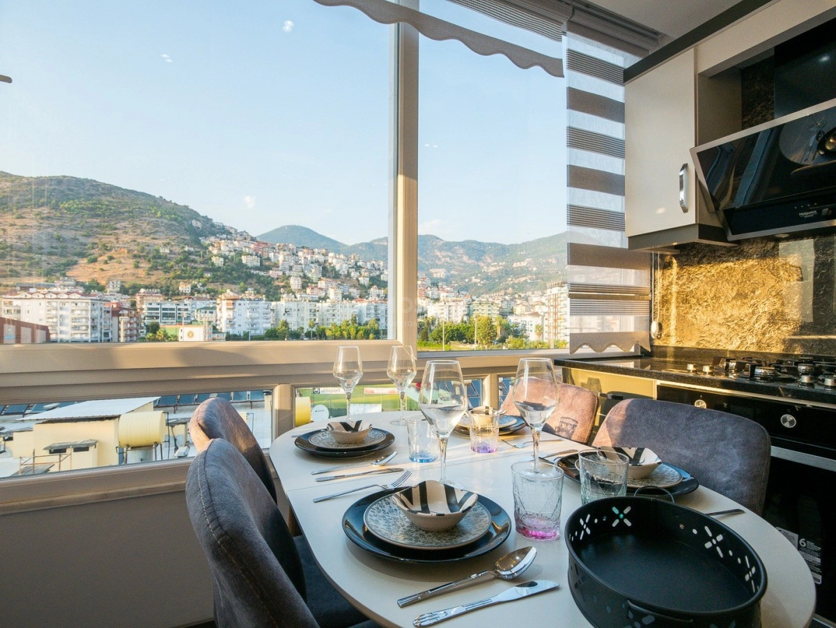 Möblierte 1+1 Wohnung Alanya Zentrum