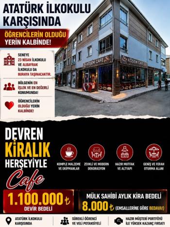  GÜVENAY - ÇORUM ULUKAVAK ATATÜRK İLKOKULU YANI DEVREN KİRALIK KAFE