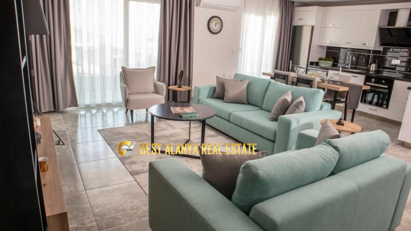 ALANYA KARGICAK SECRET PARADISE SİTESİNDE SATILIK DENİZ MANZARALI 2+1 ÇATI DUBLEKSİ