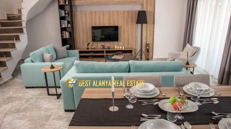 ALANYA KARGICAK SECRET PARADISE SİTESİNDE SATILIK DENİZ MANZARALI 2+1 ÇATI DUBLEKSİ