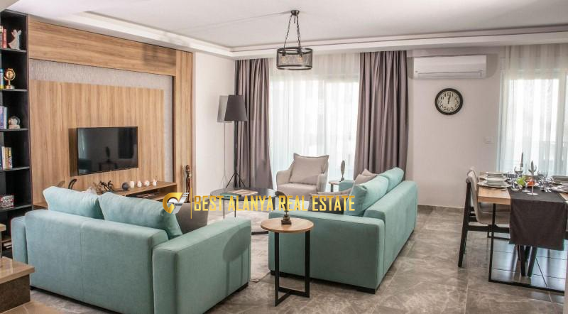 ALANYA KARGICAK SECRET PARADISE SİTESİNDE SATILIK DENİZ MANZARALI 2+1 ÇATI DUBLEKSİ