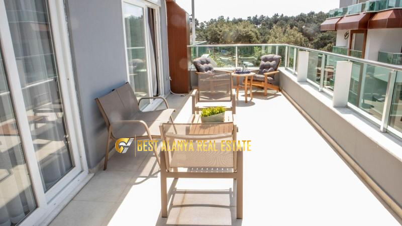 ALANYA KARGICAK SECRET PARADISE SİTESİNDE SATILIK DENİZ MANZARALI 2+1 ÇATI DUBLEKSİ