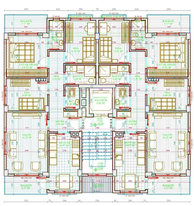 AFYON ÜÇOK EMLAKTAN KANLICA MAH SIFIR 3+1 120M² DAİRELER 