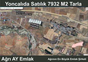 Ağrı Yoncalı'da 7.932 m² Satılık Tarla