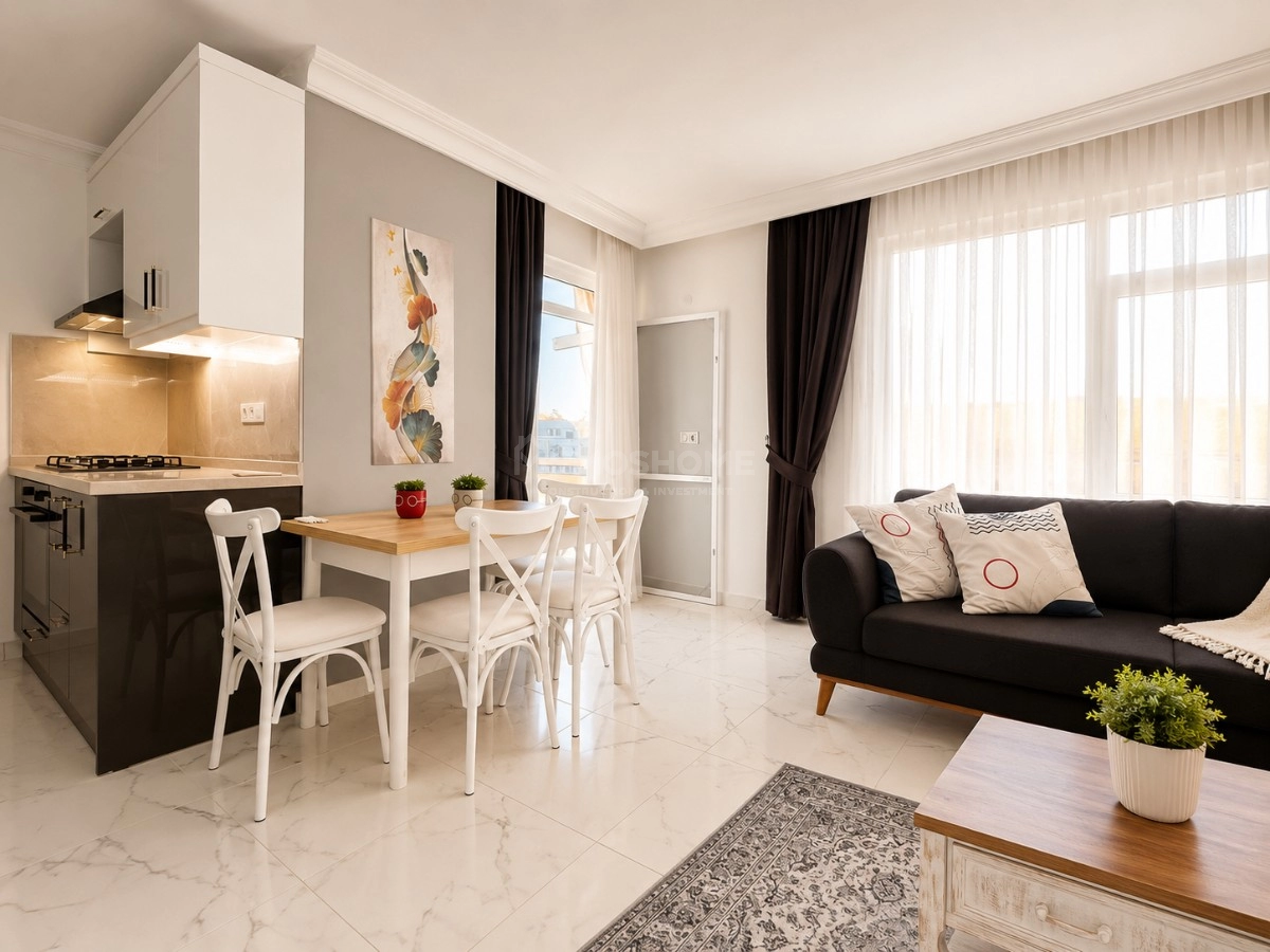 Doğa Apartmanı Zentrale 1+1 Wohnung