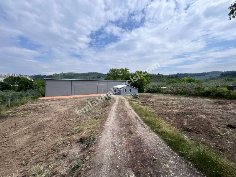 MUDANYA IŞIKLI YOLU'NDA 2.600M2 ARSASI, 440 M2 KAPALI ALANI OLAN KİRALIK DEPO