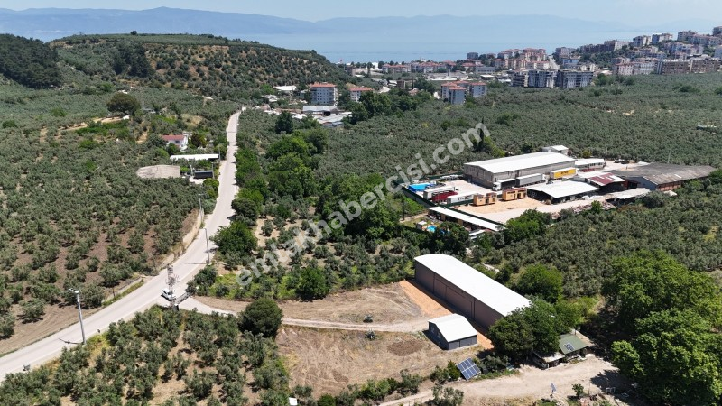 MUDANYA IŞIKLI YOLU'NDA 2.600M2 ARSASI, 440 M2 KAPALI ALANI OLAN KİRALIK DEPO