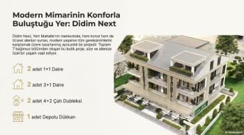 Ege Emlak'tan Didim Merkezde Lüks 3+1 Sıfır Daire - Satılık