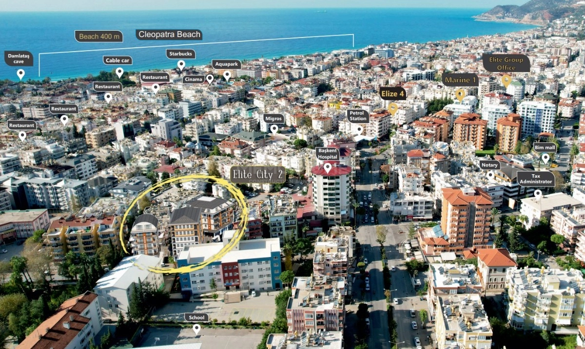Elit City B 1+1 daire