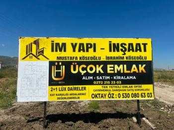 AFYON ÜÇOK EMLAKTAN YENİCE MAH SATILIK TOPRAKTAN 2+1 FIRSAT %50 PEŞİNAT İLE DAİRELER