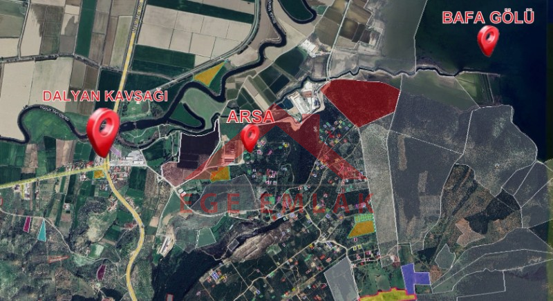Didimde Satılık İmarlı Arsa - 515 m2 Bodrum Yoluna ve Bafa Gölüne Yakın