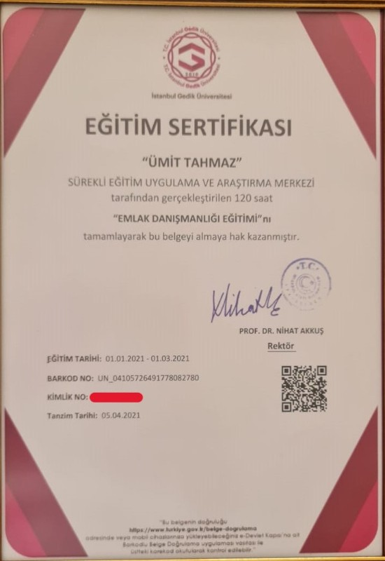 BİLECİK MERKEZ ARSA TAPU SAHİBİ PERTA EMLAK ÜİT TAHMAZ